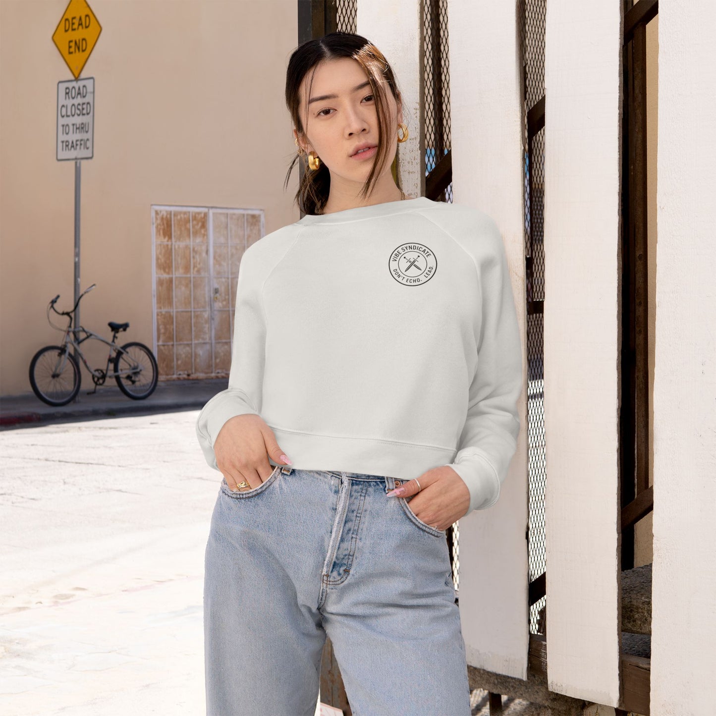 Vibe Syndicate Women’s Cropped Pullover – Where Cozy Meets Cool